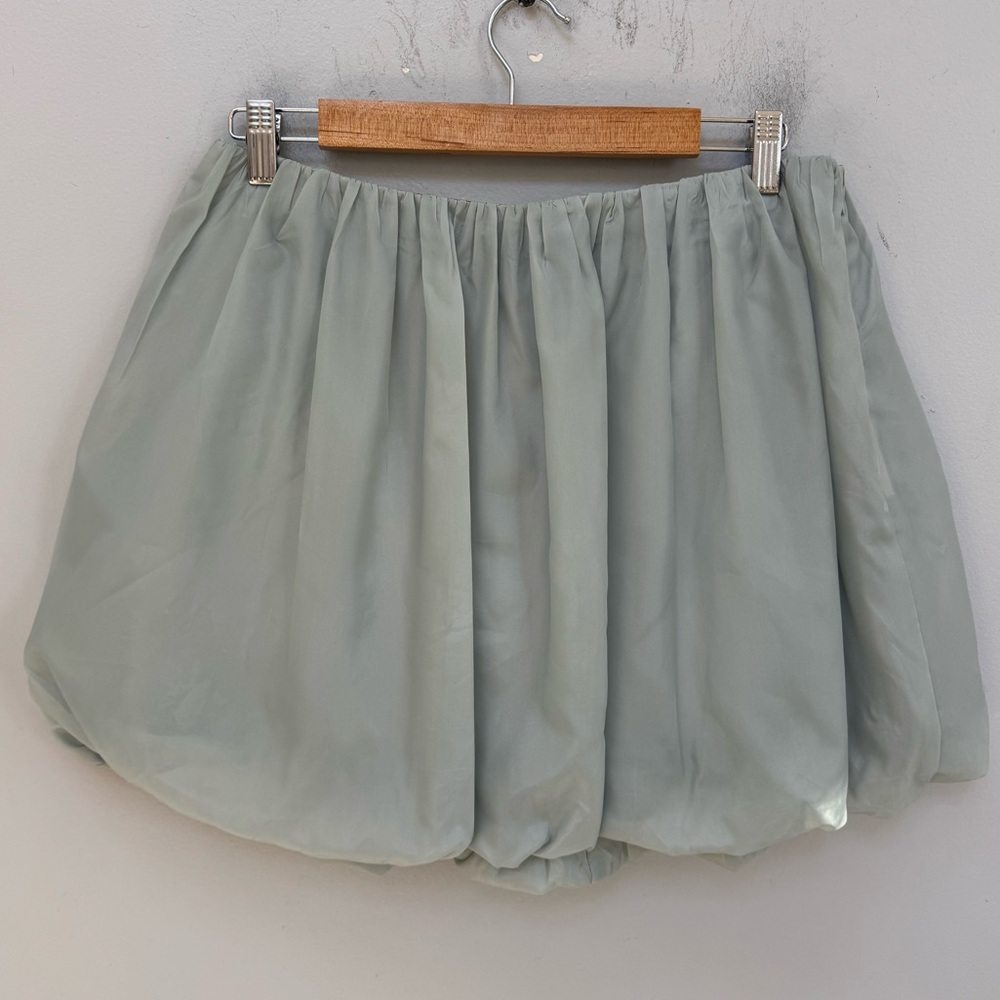 J.Crew Light Blue bubble mini skirt in taffeta in size 8 - Picture 2 of 4